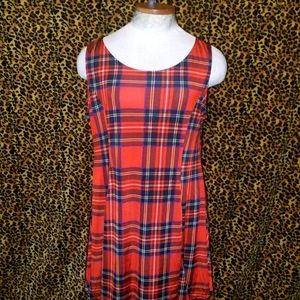 Plaid A-line Dress